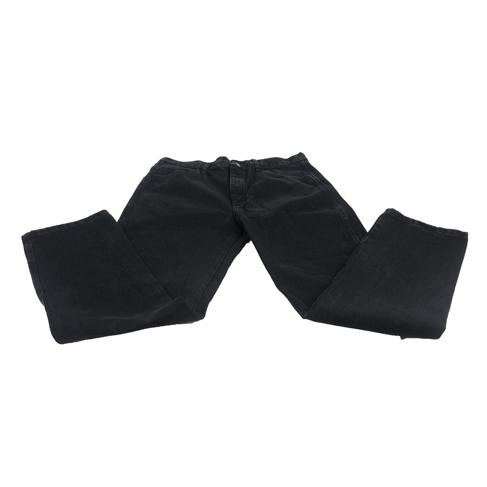 Rustler Men's Jeans 36x32‎ Black Denim Straight Leg Workwear